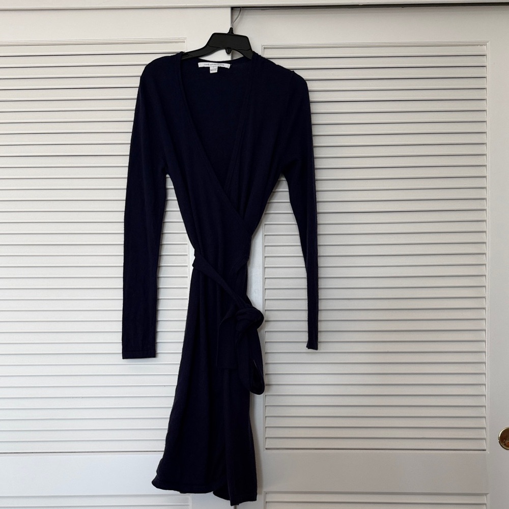 Elegant DVF Purple Wrap Dress